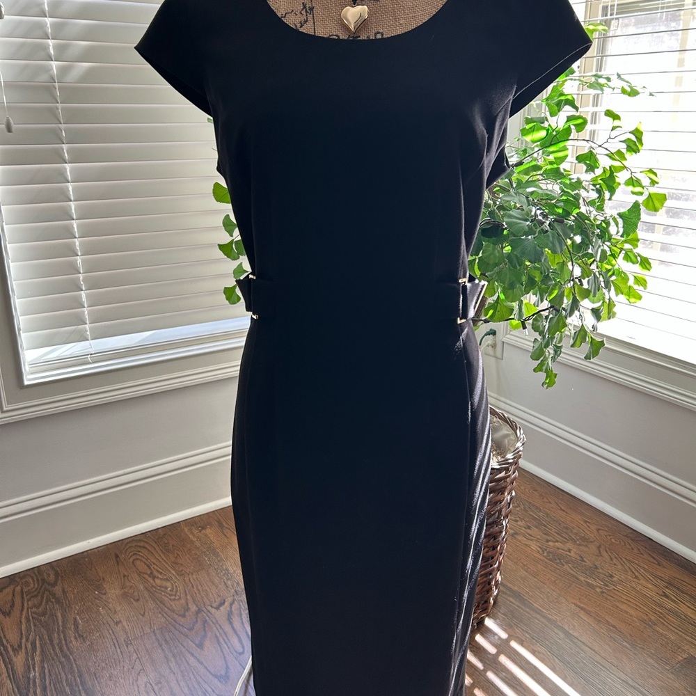 Calvin Klein Classic Black Midi Dress
